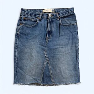 Vintage Gap Upcycled Denim Midi Skirt